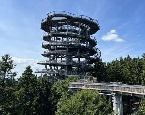 Der Waldturm mit Waldwipfelweg bei Sankt Engelmar im Bayerischen Wald